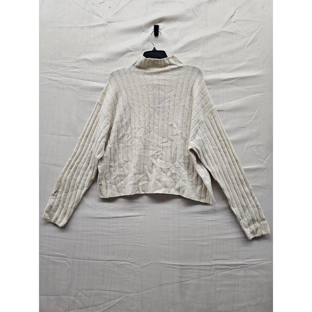 Universal Thread Womens XXL Cream Ribbed Mock Neck Sweater NWT F00315852